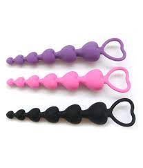 Silicone Heart Shaped Beads Toy