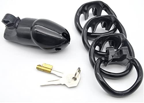 Chastity Cage Cock Ring - Black